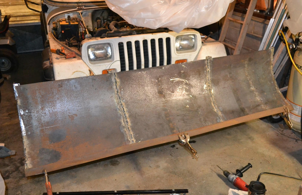 Stinger's DIY Snow plow plowboard with bottom strip